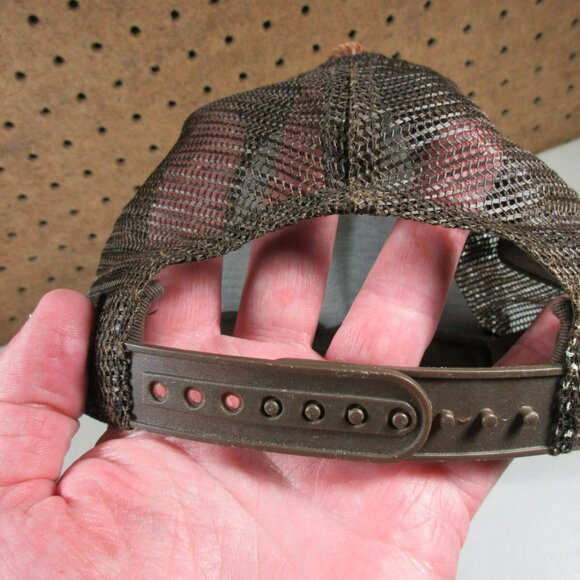 adidas ORIGINALS womens 2tone brown paisley corduroy trucker snapback hat EUC - Picture 4 of 8